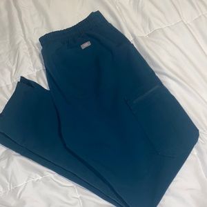 FIGS Caribbean blue scrub bottoms medium womens
